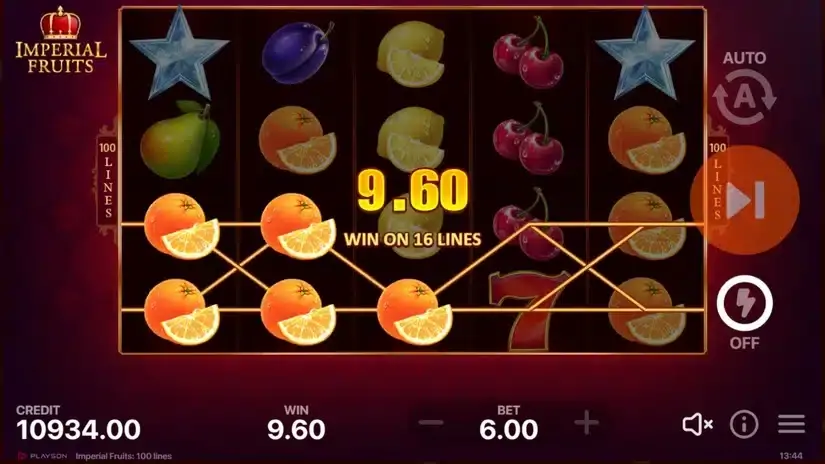 Imperial Fruits: 100 lines slot screenshot 3