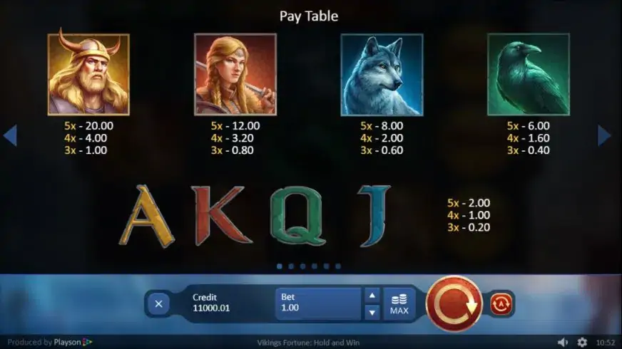 Vikings Fortune: Hold and Win slot screenshot 2