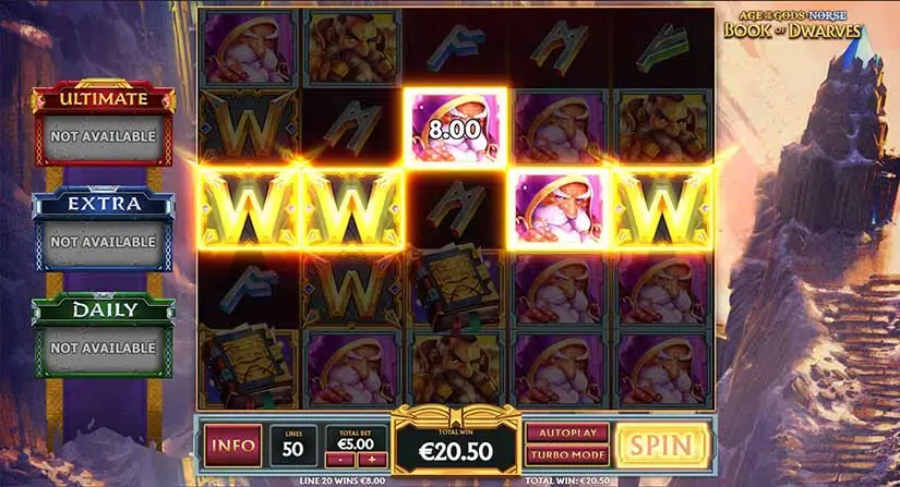 Age of the Gods Norse Book of Dwarfs slot screenshot 3