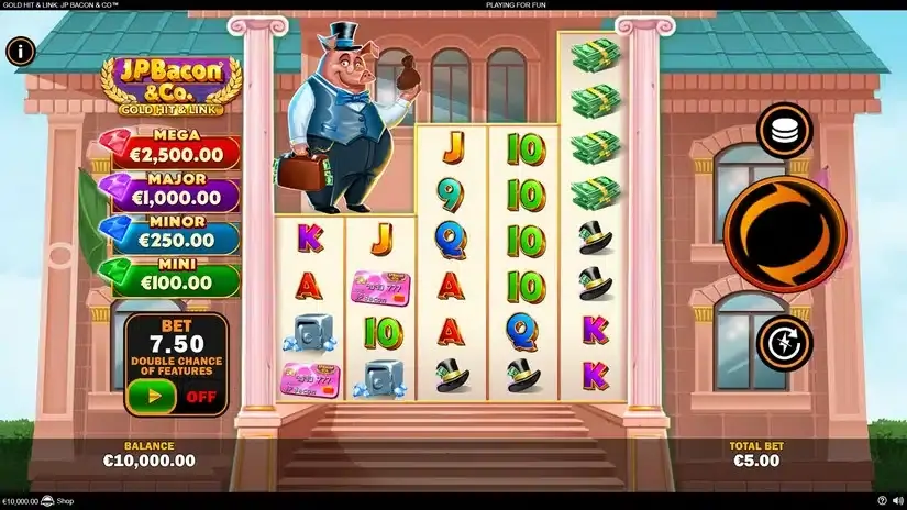 Gold Hit & Link: JP Bacon & Co slot screenshot 1