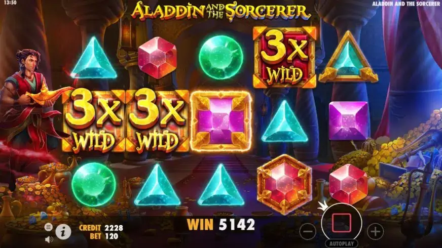 Aladdin and the Sorcerer slot screenshot 6