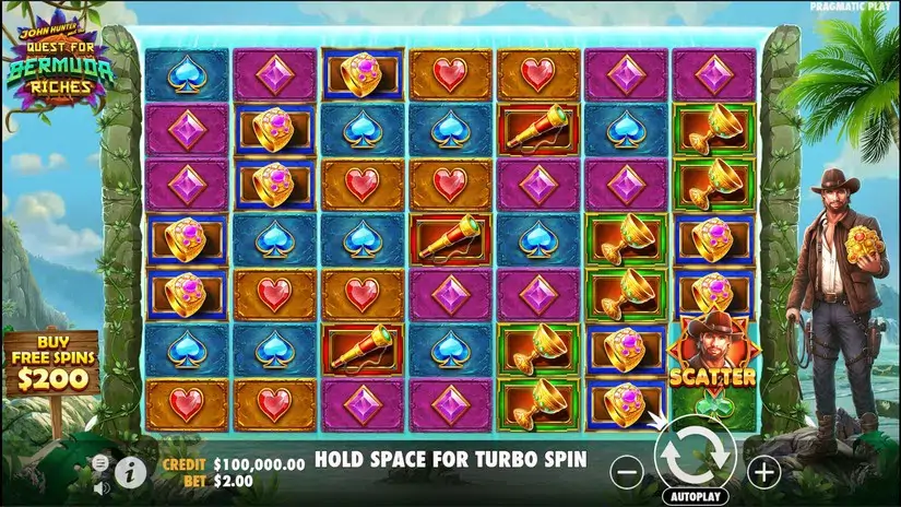 John Hunter and the Quest for Bermuda Riches slot screenshot 1