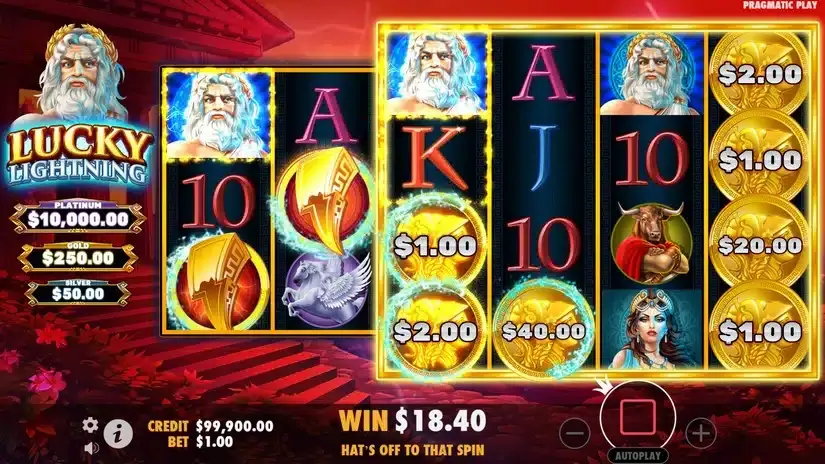 Lucky Lightning slot screenshot 6