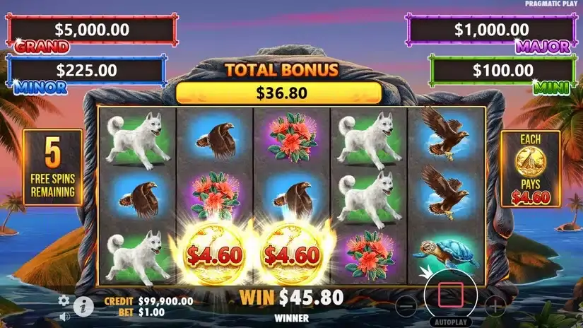 Volcano Goddess slot screenshot 5