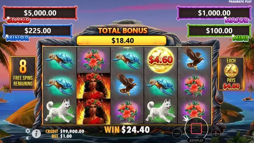 Volcano Goddess slot screenshot 4
