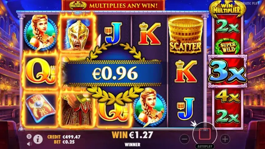 Wild Gladiators slot screenshot 6