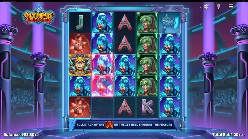 Olympus Unleashed slot screenshot 1