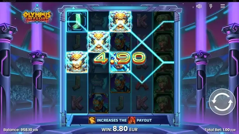 Olympus Unleashed slot screenshot 4
