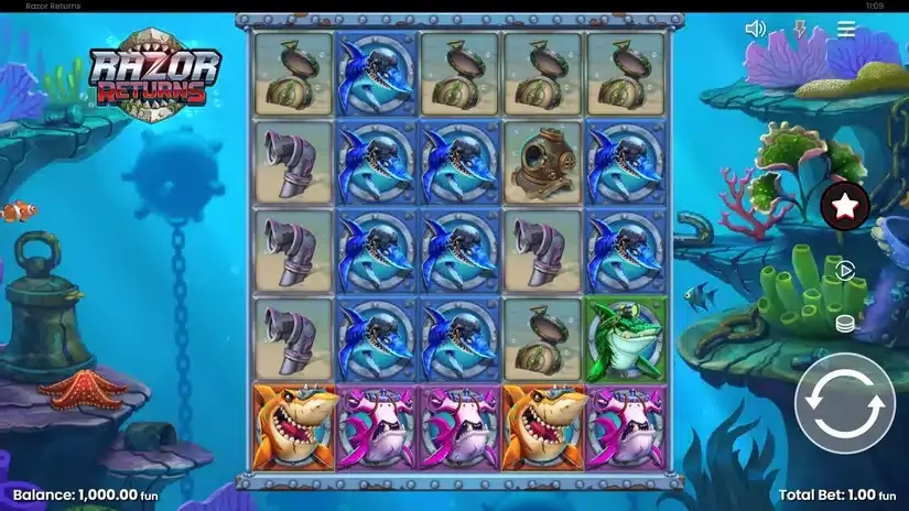Razor Returns slot screenshot 1