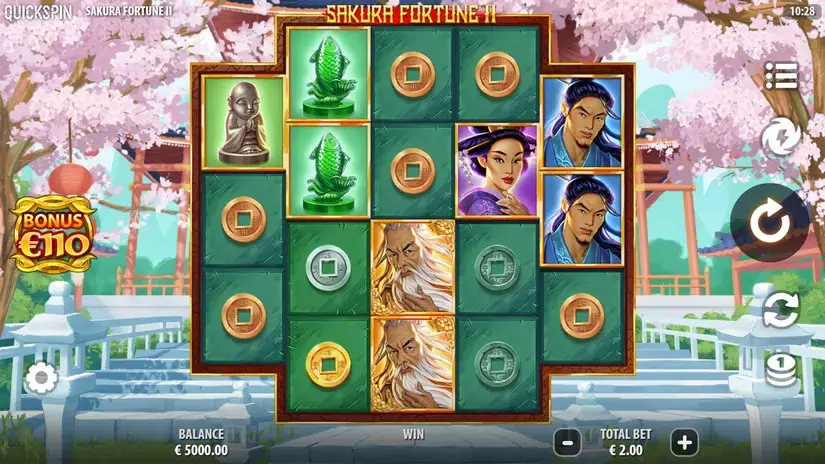 Sakura Fortune 2 slot screenshot 1
