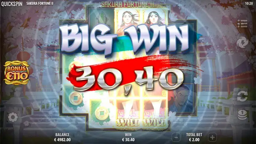 Sakura Fortune 2 slot screenshot 3