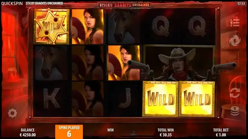 Sticky Bandits Unchained slot screenshot 4