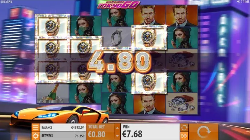 Wild Chase: Tokyo Go slot screenshot 2