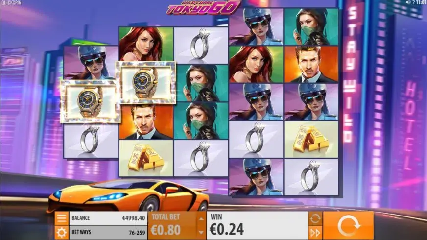 Wild Chase: Tokyo Go slot screenshot 3