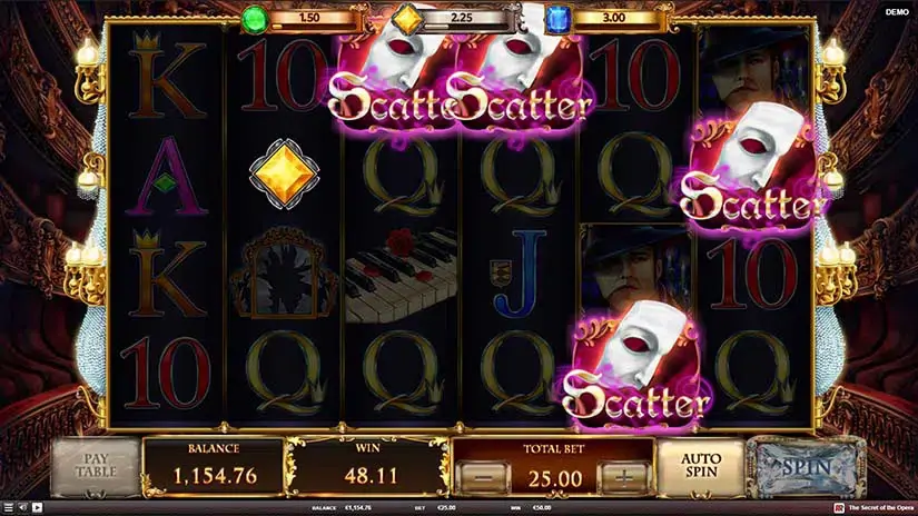 The Secret of the Opera slot screenshot 5