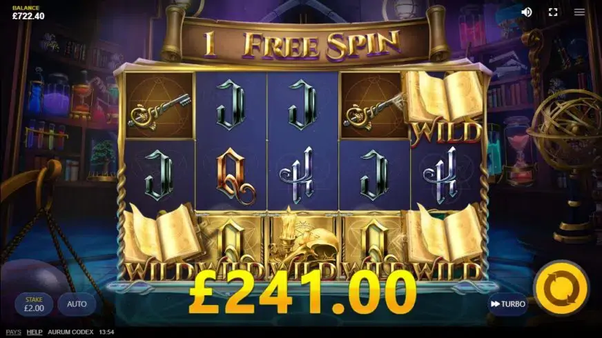Aurum Codex slot screenshot 4