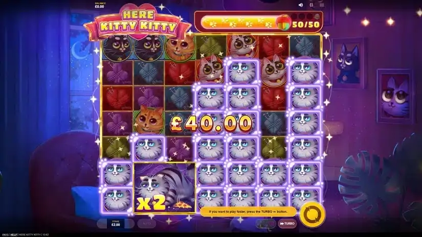 Here Kitty Kitty slot screenshot 4