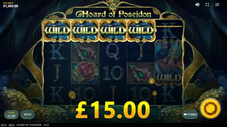 Hoard Of Poseidon slot screenshot 3
