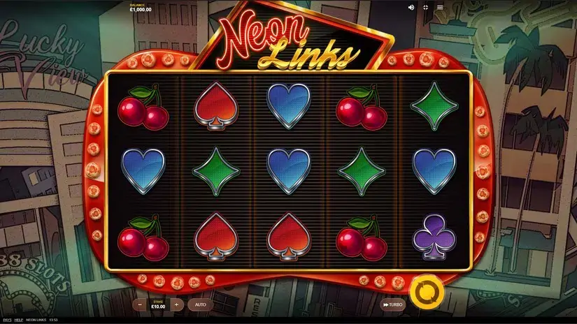 Neon Links slot screenshot 1