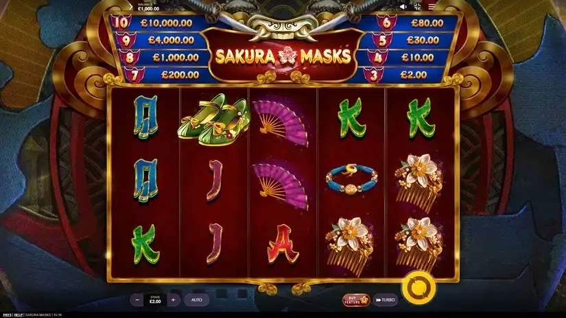 Sakura Masks slot screenshot 1