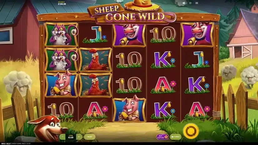 Sheep Gone Wild slot screenshot 1