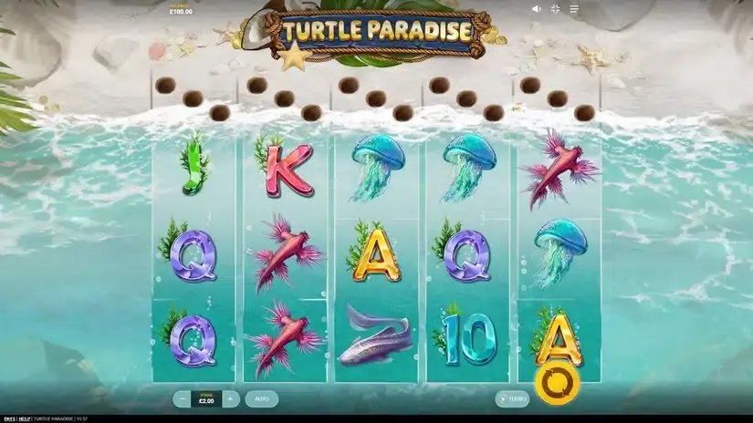 Turtle Paradise slot screenshot 1