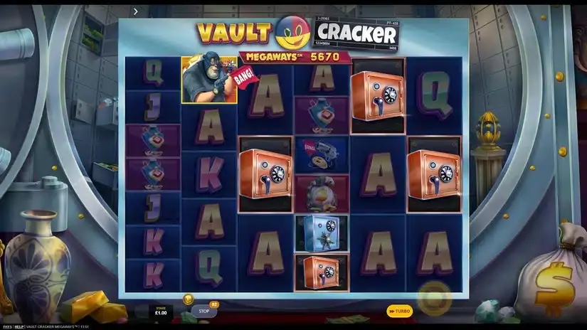 Vault Cracker Megaways slot screenshot 5