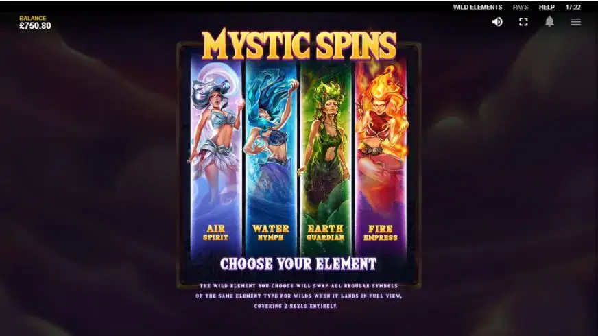 Wild Elements slot screenshot 3