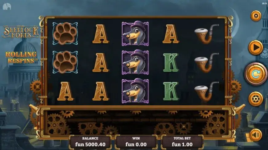 Sherlock Bones slot screenshot 1