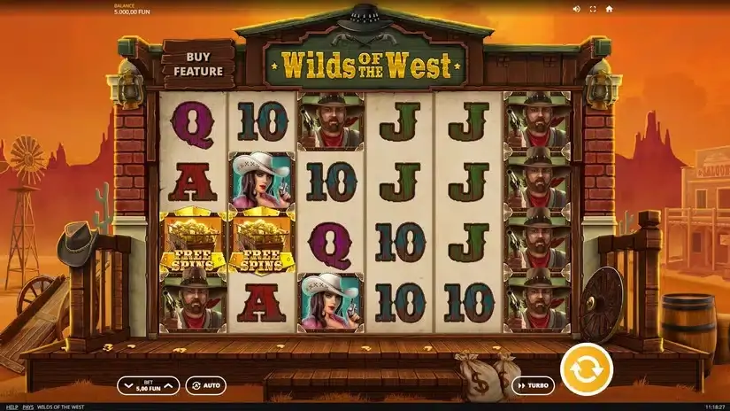 Wilds of the West slot screenshot 1