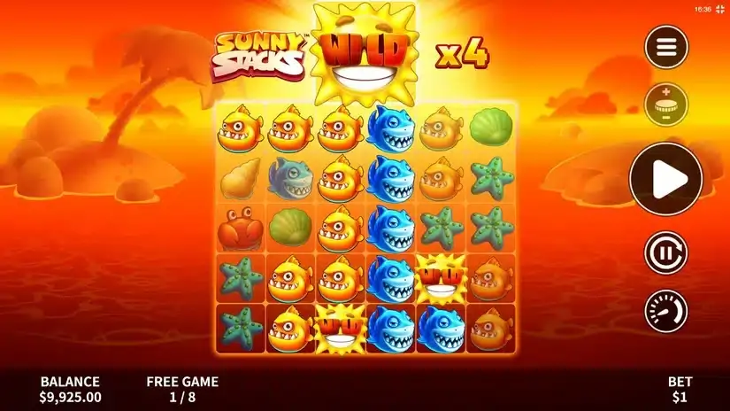 Sunny Stacks slot screenshot 4