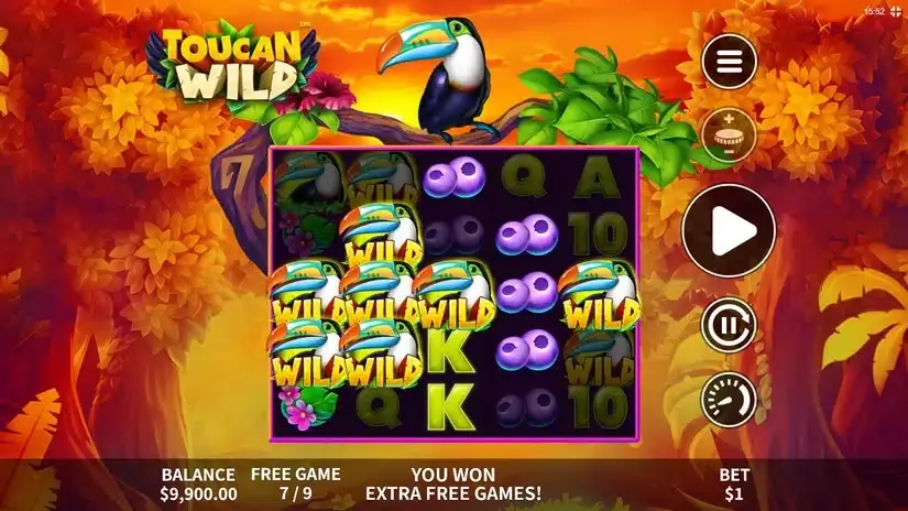 Toucan Wild slot screenshot 6