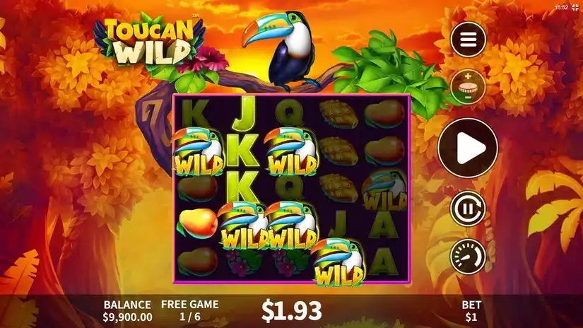 Toucan Wild slot screenshot 4
