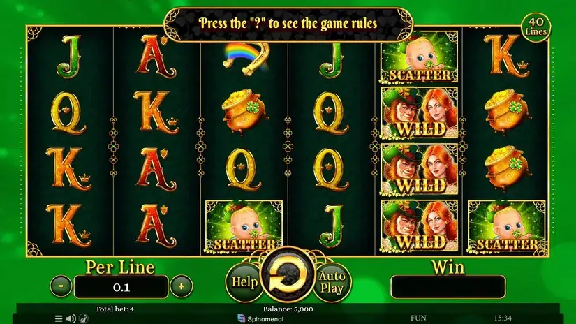 Patrick’s Collection 40 Lines slot screenshot 1