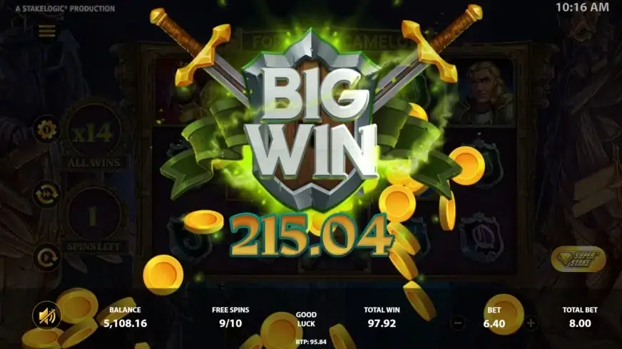 Fortune Of Camelot slot screenshot 8
