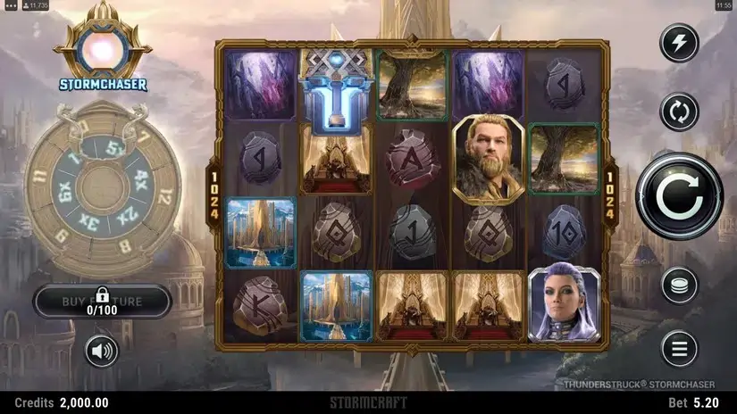 Thunderstruck Stormchaser slot screenshot 1