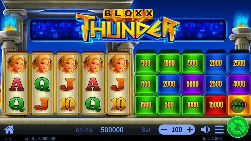 Bloxx Thunder slot screenshot 1