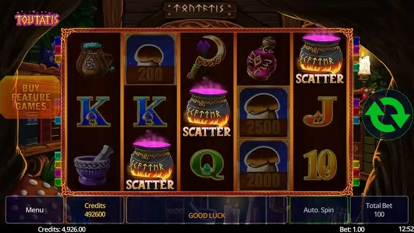 Toutatis slot screenshot 1
