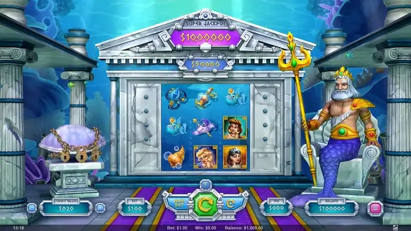 Triton’s Secret slot screenshot 1