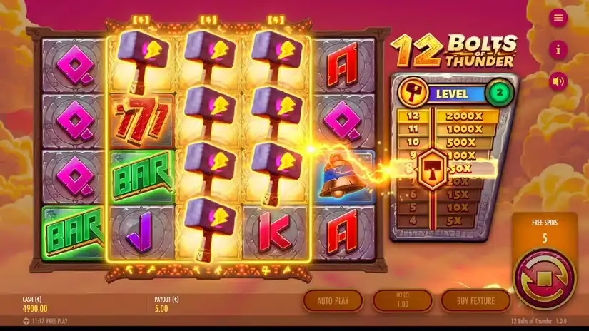 12 Bolts of Thunder slot screenshot 5