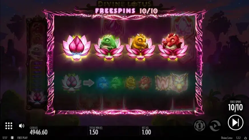 Divine Lotus slot screenshot 5