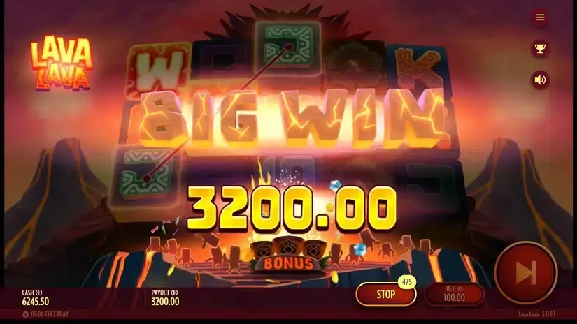 Lava Lava slot screenshot 5