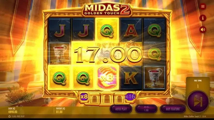Midas Golden Touch 2 slot screenshot 6