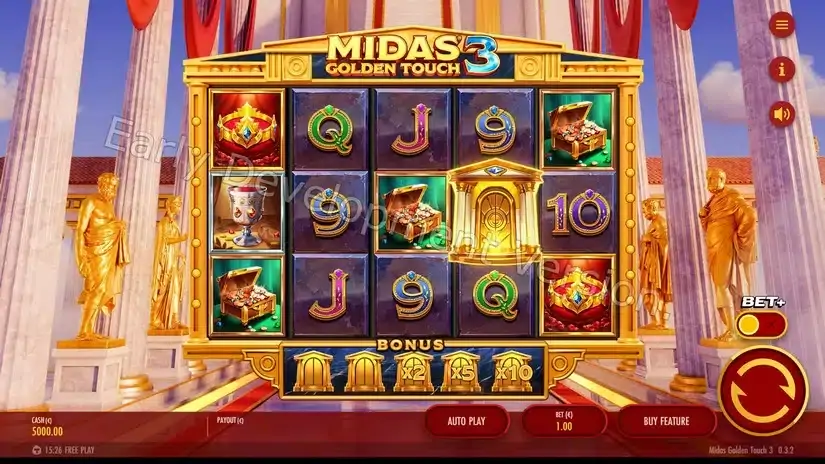 Midas Golden Touch 3 slot screenshot 1