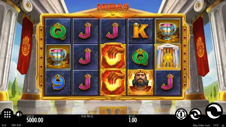 Midas Golden Touch slot screenshot 1