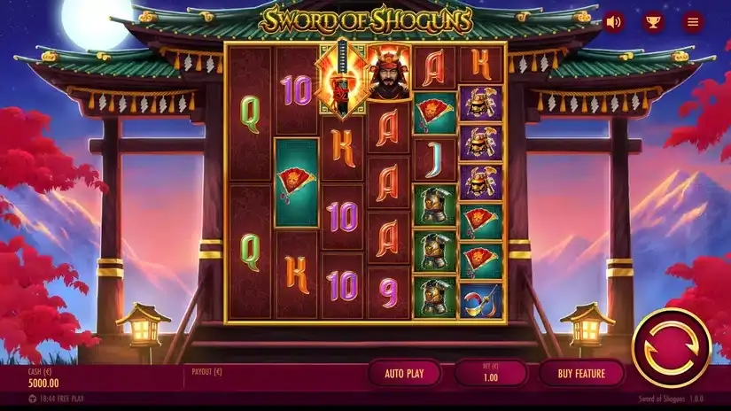 Sword Of Shoguns slot screenshot 1