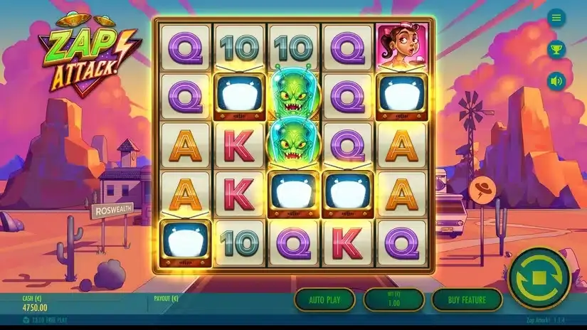 Zap Attack slot screenshot 2
