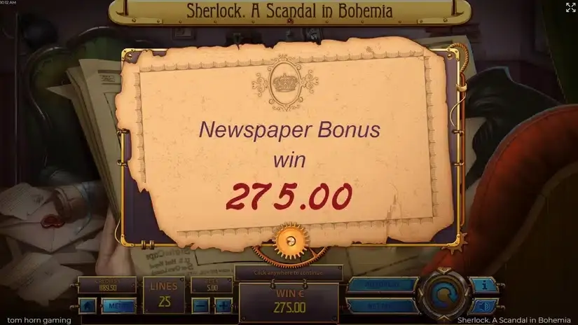 Sherlock, a Scandal of Bohemia slot screenshot 6