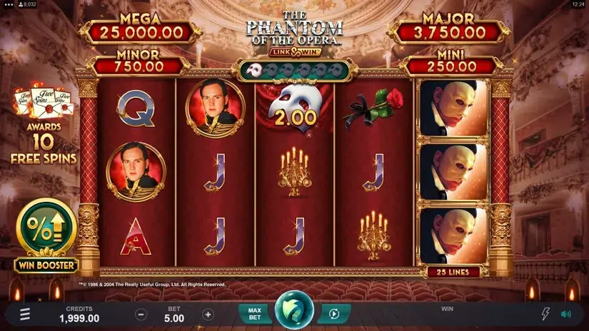 Phantom of the Opera Link & Win slot screenshot 1