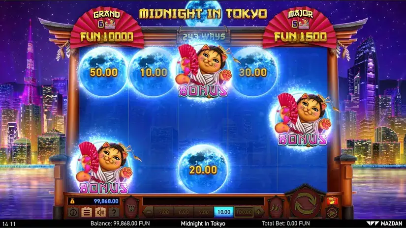 Midnight in Tokyo slot screenshot 3